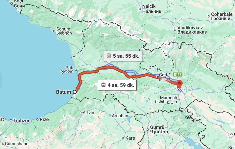 Batum’dan Tiflis’e Nasıl Gidilir?