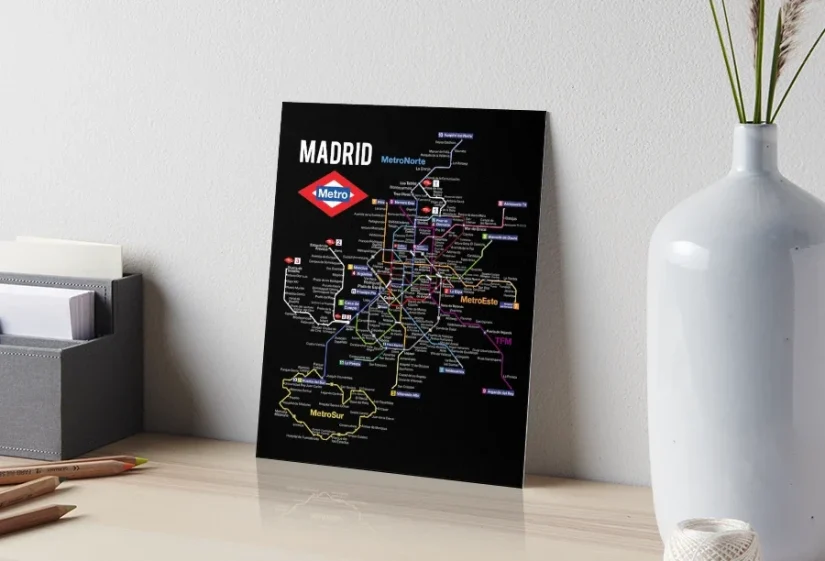 Metro Haritası Temalı Ürünler